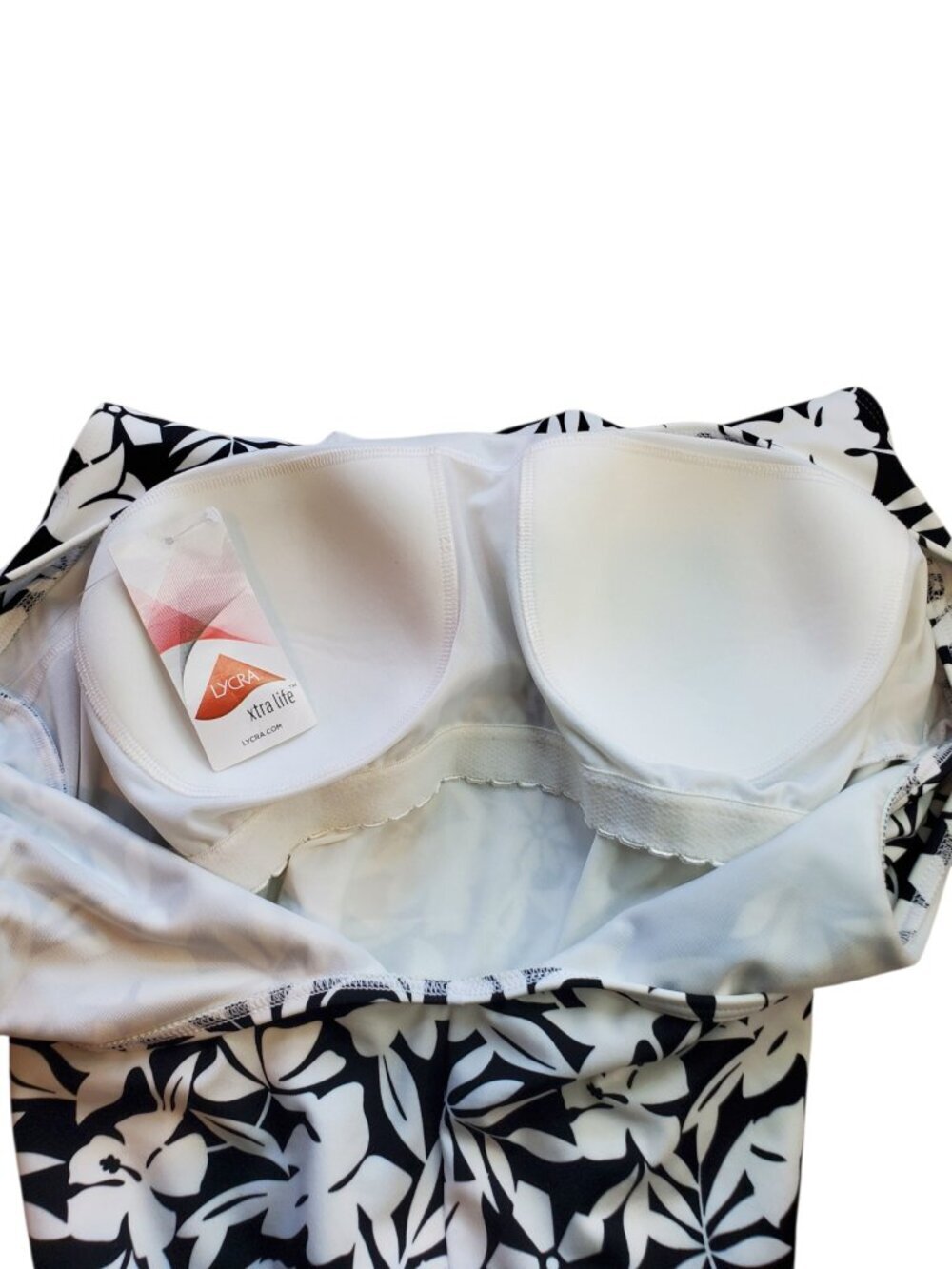 LANDS END 1 Piece Swimsuit Chlorine Resistant Tugless Tank Soft Cup SZ 18W - Picture 4 of 9